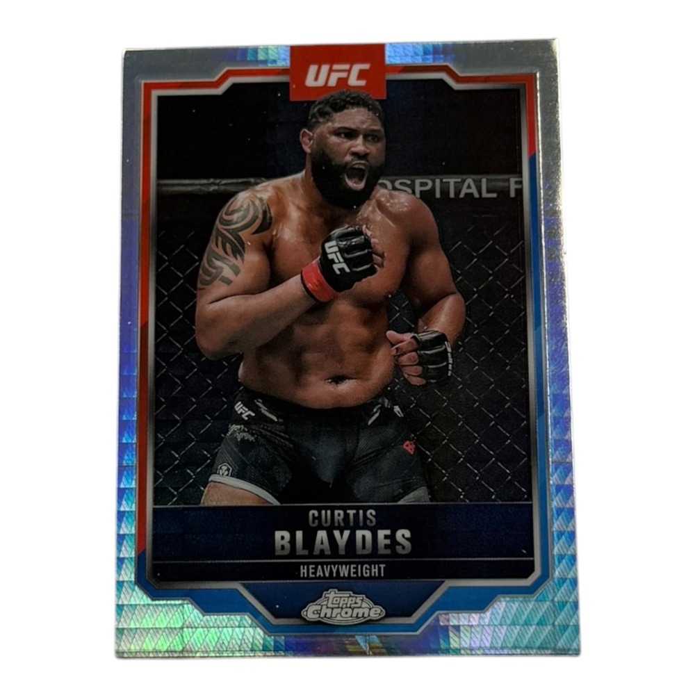 2025 Topps Chrome UFC Curtis Blaydes #31 Heavyweight Refractor Prizm MMA Card